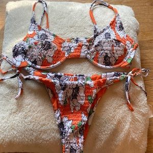 Floral Zaful Swimsuit (both top and bottom)
